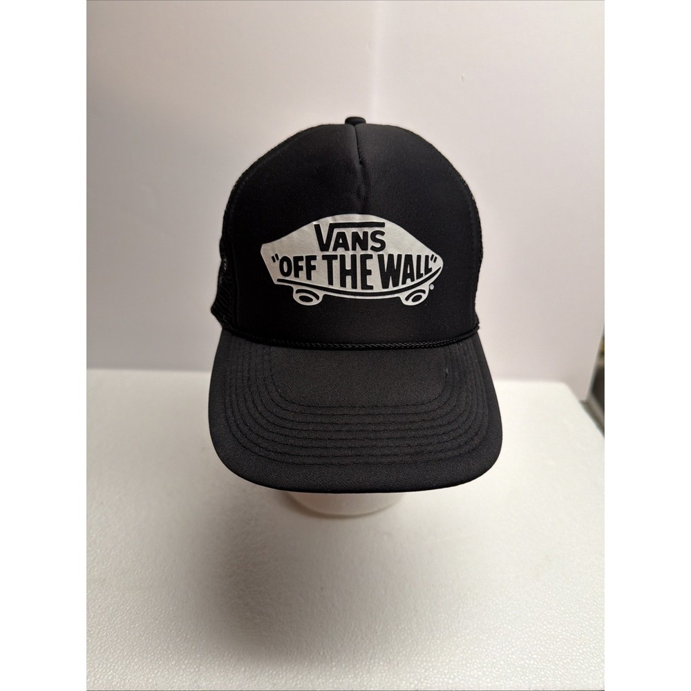 Vans "Off The Wall" Otto Skateboard Trucker Hat Snapback Baseball Skater Cap Blk